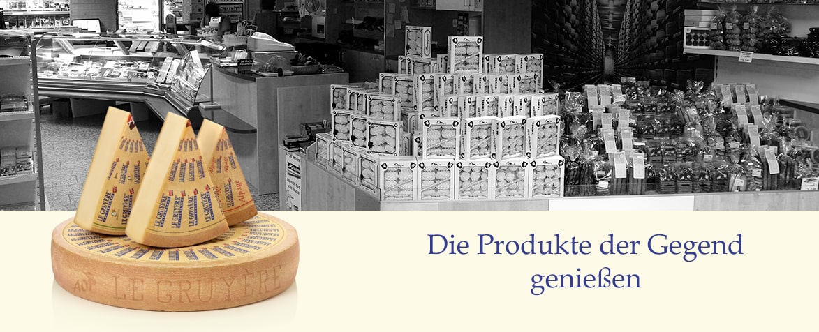 Die Produkte der Gegend genissen