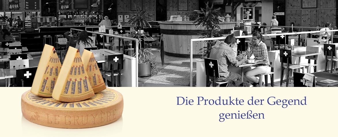Die Produkte der Gegend genissen
