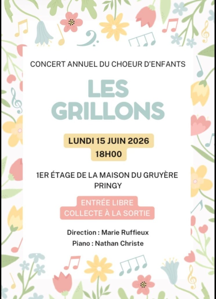 Concert les Grillons du juin